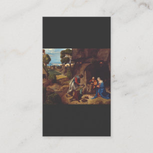Adoration of the Shepherds by Giorgione Art Business Card