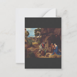 Adoration of the Shepherds by Giorgione Art Card