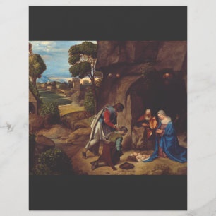 Adoration of the Shepherds by Giorgione Art Flyer
