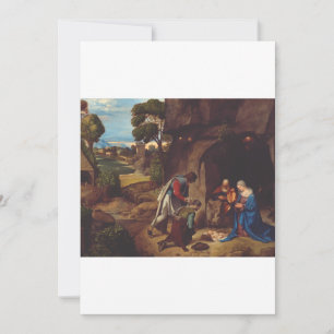 Adoration of the Shepherds by Giorgione Art Invitation