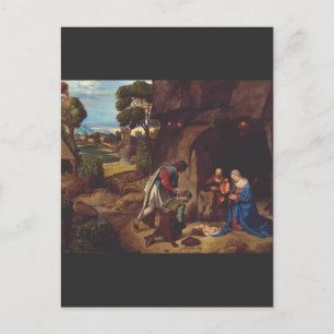 Adoration of the Shepherds by Giorgione Art Postcard
