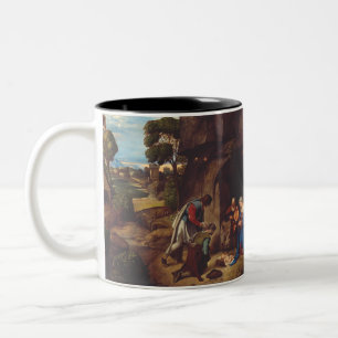 Adoration of the Shepherds by Giorgione Art Two-Tone Coffee Mug