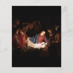 Adoration of the Shepherds by Honthorst Art