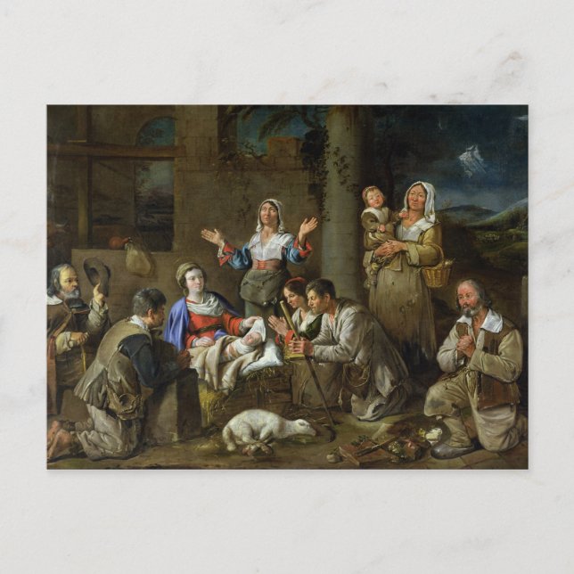 Adoration of the Shepherds, c.1659 Postcard (Front)
