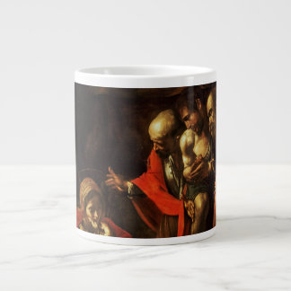Adoration of the Shepherds (Caravaggio) Large Coffee Mug