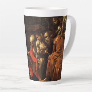 Adoration of the Shepherds (Caravaggio) Latte Mug