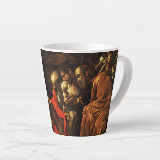 Adoration of the Shepherds (Caravaggio) Latte Mug