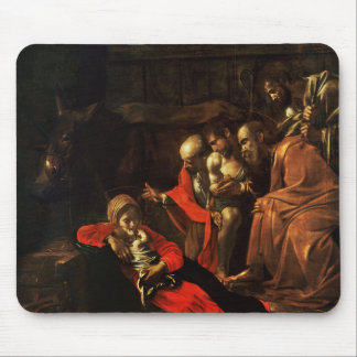 Adoration of the Shepherds (Caravaggio) Mouse Mat