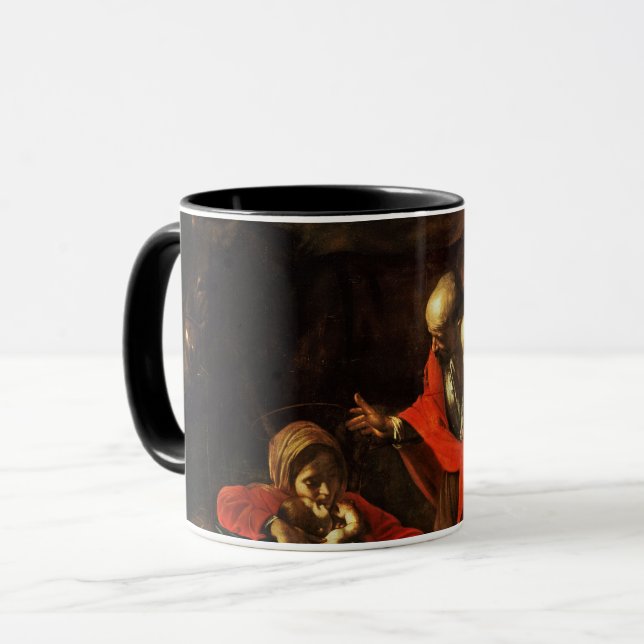 Adoration of the Shepherds (Caravaggio) Mug (Front Left)
