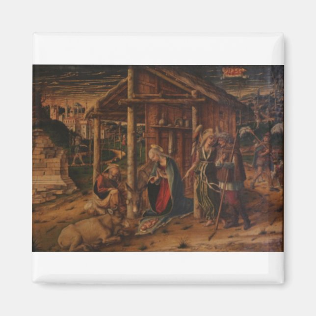 Adoration of the Shepherds - Carlo Crivelli - c148 Magnet (Front)