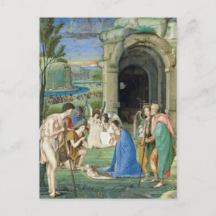Adoration of the Shepherds, circa 1500 Postcard