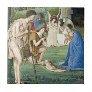 Adoration of the Shepherds, circa 1500 Tile
