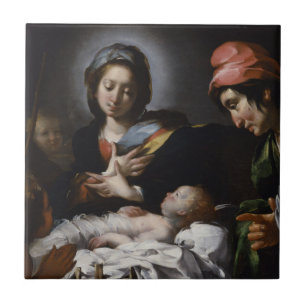 Adoration of the Shepherds, circa 1615 Tile