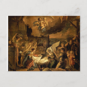 Adoration of the Shepherds Fine Art Christmas Holiday Postcard