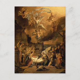 Adoration of the Shepherds Fine Art Christmas Holiday Postcard