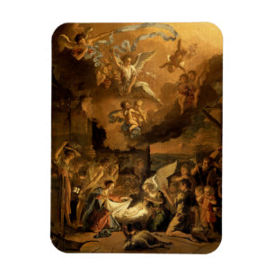 Adoration of the Shepherds Fine Art Christmas Magnet