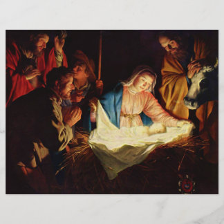 Adoration of the Shepherds - Honthorst Flyer