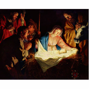 Adoration of the Shepherds - Honthorst Standing Photo Sculpture
