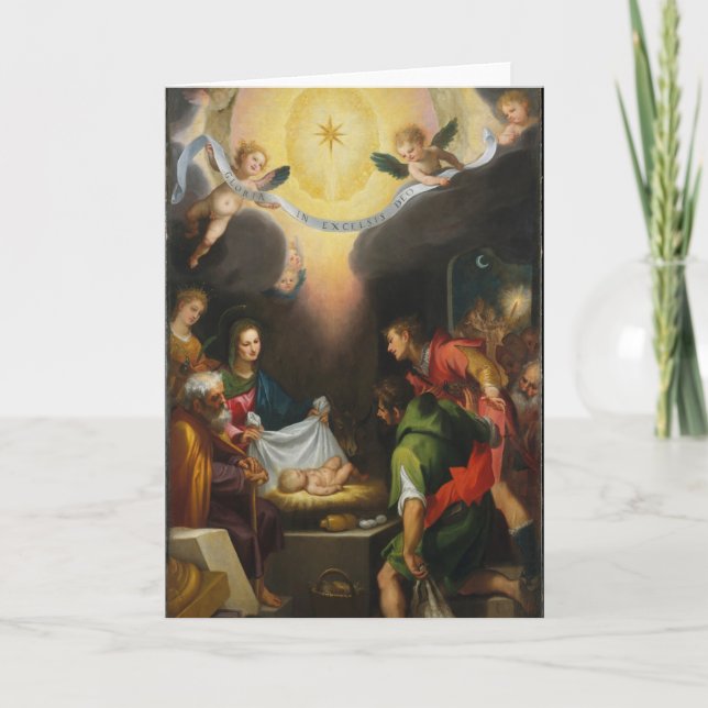 Adoration of the Shepherds - Ludvica Cigoli Card (Front)