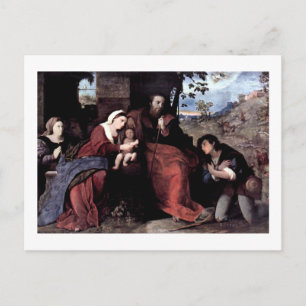 Adoration of the Shepherds with a Donor Postcard