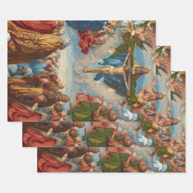 Adoration of the Trinity by Albrecht Durer, 1511 Wrapping Paper Sheet (Set)