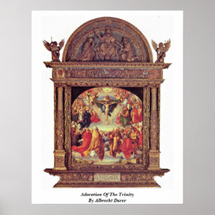 Adoration Of The Trinity By Albrecht Durer Poster