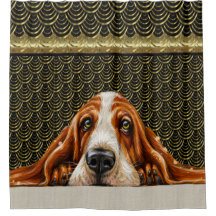 Adorbs Basset Hound Shower Curtain