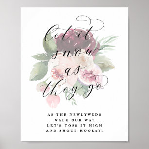 Adore Let it Snow Newlywed Send Off Wedding Sign