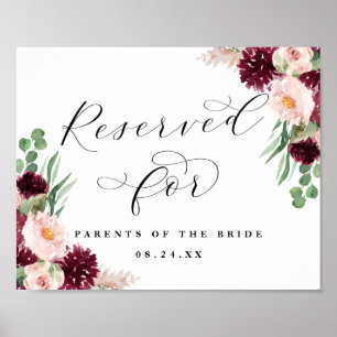 Adore Reserved for Custom Text Wedding Sign