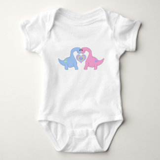 Adoring Apatosaurus Baby Bodysuit