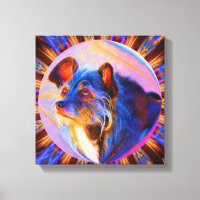 Adoring Dog Eyes Abstract Dog Art