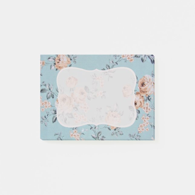 Adoring Flowers - Post-it® Notes 4" x 3" Wedding (Front)