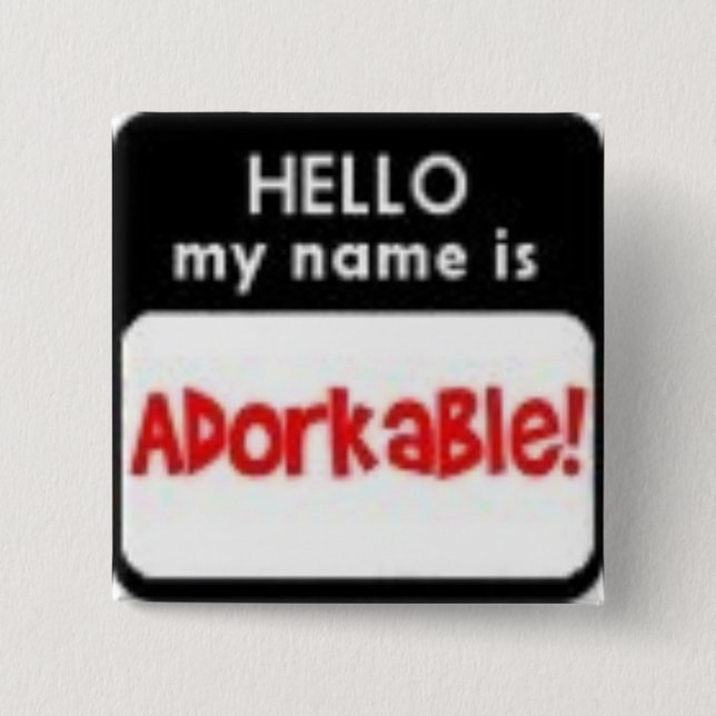 aDORKable 15 Cm Square Badge (Front)