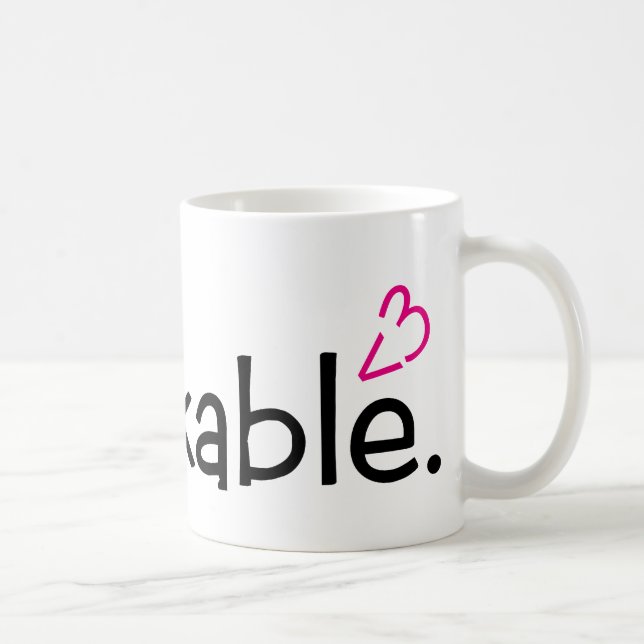 Adorkable <3 coffee mug (Right)