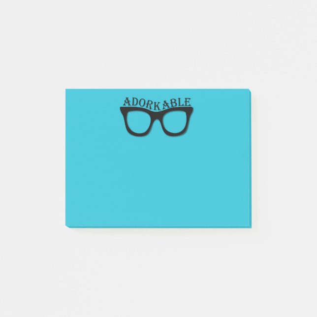 Adorkable - Dork - Nerd - Geek Post-it Notes (Front)