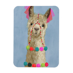 Adorned Llama - Beige Magnet