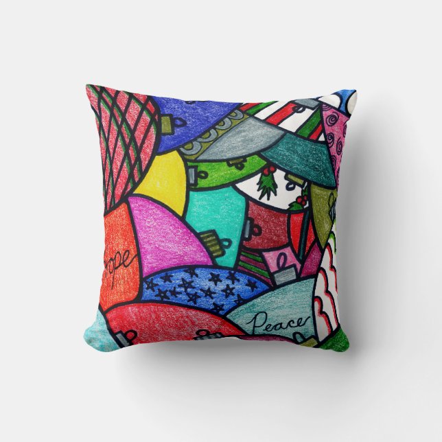 Adorning Ornaments Cushion (Front)
