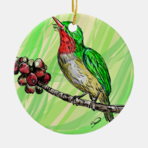 Adorno San Pedrito de Puerto Rico Ceramic Tree Decoration