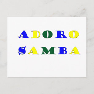 Adoro Samba Postcard