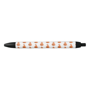 Adorobale Pumpkin Black Ink Pen