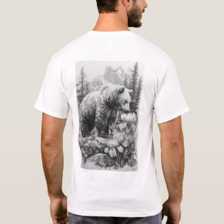 Adossantosfilho Full-Length Bear Drawing T-Shirt