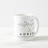 Adrees peptide name mug (Front Right)