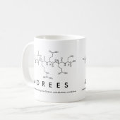 Adrees peptide name mug (Front Left)
