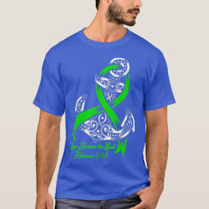 Adrenal Cancer Awareness Hope Anchors The Soul T-Shirt