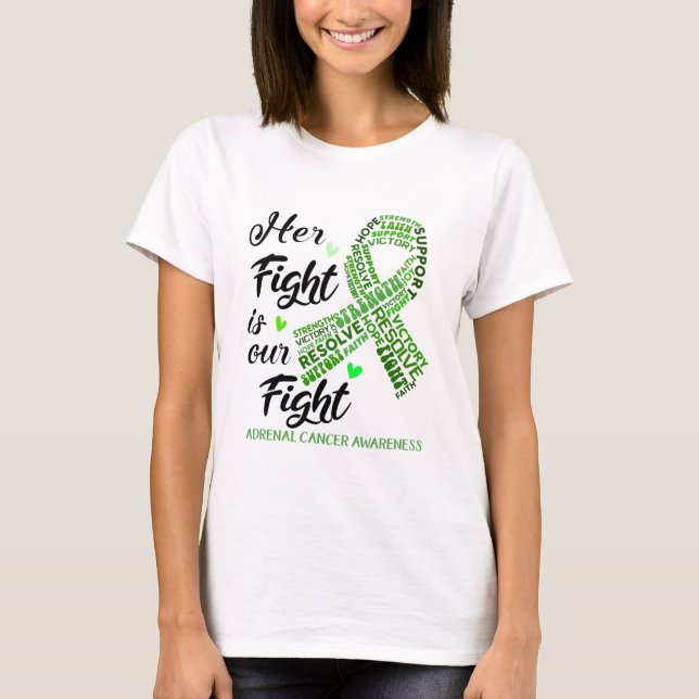 Adrenal Cancer Awareness Month Ribbon Gifts T-Shirt (Front)