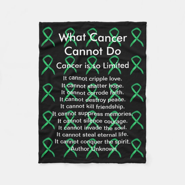 Adrenal Cancer Awareness Ribbon Fleece  Blankets (Front)