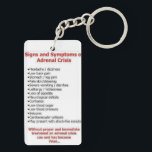 adrenal insufficiency key chain 2 sided<br><div class="desc">medical alert key chain for people with adrenal insufficiency</div>