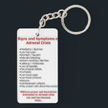 adrenal insufficiency key chain 2 sided<br><div class="desc">medical alert key chain for people with adrenal insufficiency</div>