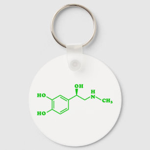 Adrenaline Molecular Chemical Formula Key Ring