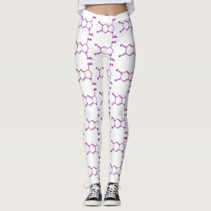 Adrenaline Molecular Chemical Formula Leggings